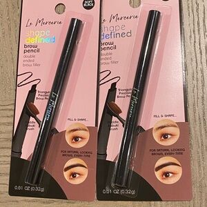 le mercerie shape defined brow pencil soft black 2 pack
